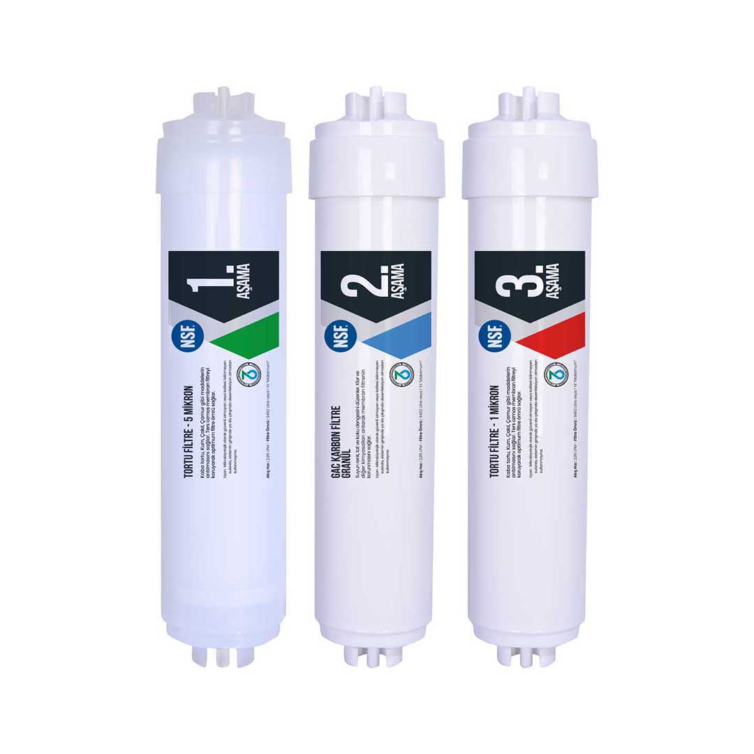 10 3 Aşama Ön Filtre Seti – Plus - Görsel 1